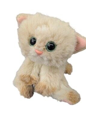 Tyco 1992 Kitty Kitty Kittens - Siamese Cat Plush W/ Green Bow